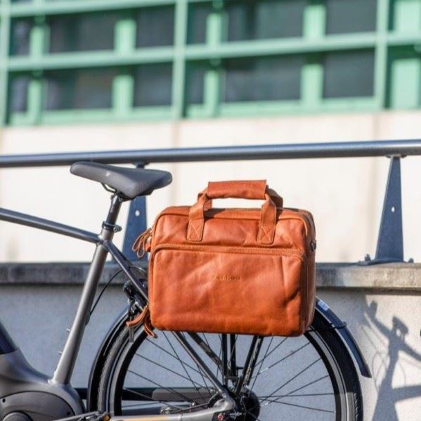 Leather Cali Laptoptasche - Schwarz