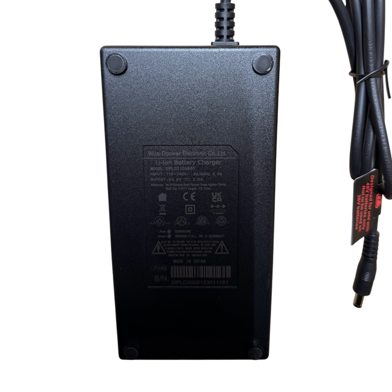 Charger D - Balance Pro / Jason Pro / F1000 / All Terrain Sport / Eywa 2.0 / Wayfarer 2.0 / Zenith / Arvaker / Ultimate 80 (54.6V / 1 Pin / 2A)
