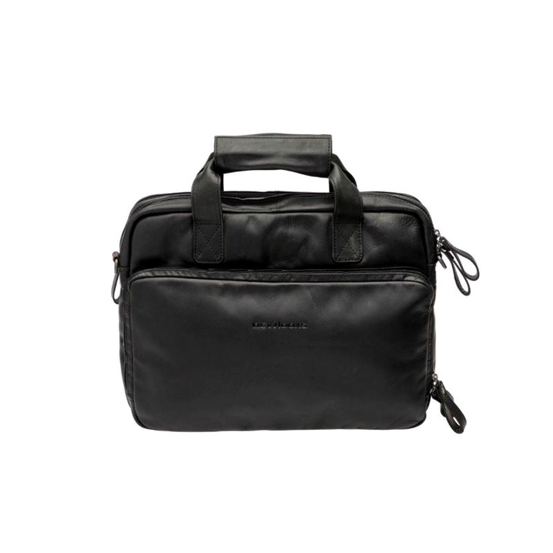 Leather Cali Laptoptasche - Schwarz