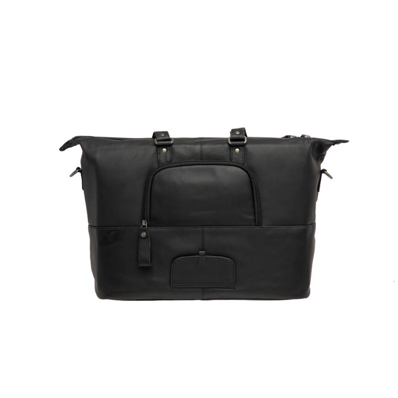 Leather Verla Laptoptasche - Schwarz