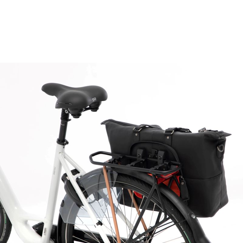 Leather Verla Laptoptasche - Schwarz