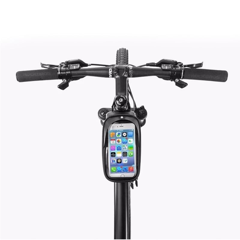 ROCKBROS Wasserdichte Handyhalterung mit Stauraum für Rahmen