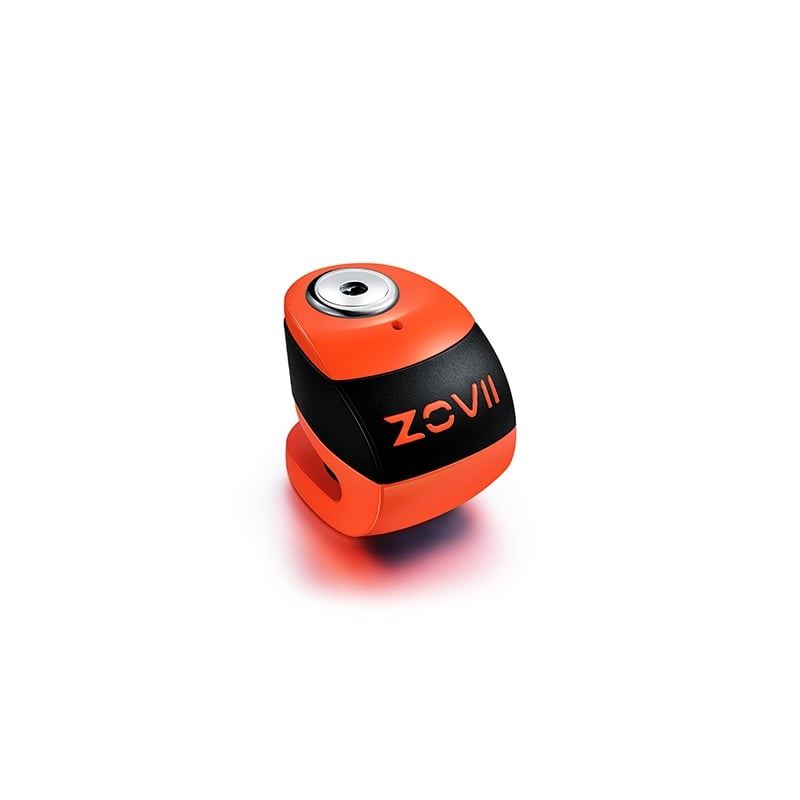 Serratura a disco con allarme ZOVII - argento