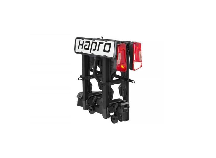 Hapro Atlas Premium Xfold II 3.0 zusammengeklappt und aufrecht stehend zur platzsparenden Lagerung